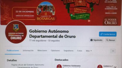 Hackeo de página institucional del Gobierno Autónomo Departamental de Oruro