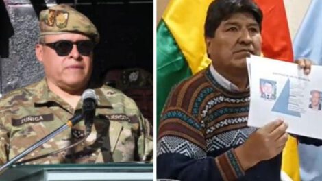 Evo Morales y Comandante Zúñiga discuten sobre acusaciones