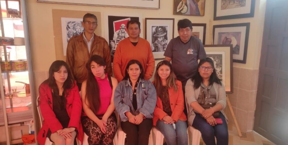 Taller de grabado en Oruro
