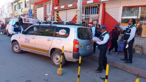 Taxis gratis en Oruro durante la navidad