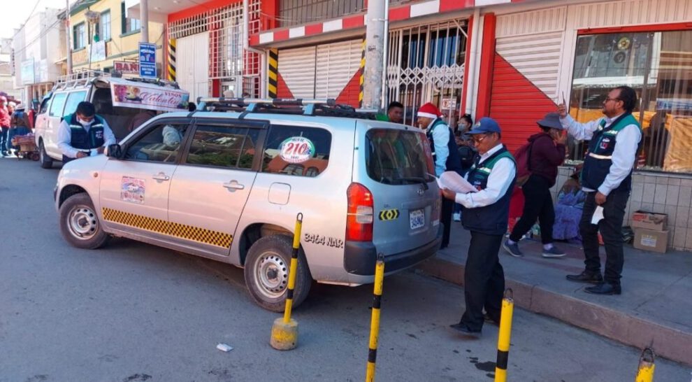 Taxis gratis en Oruro durante la navidad