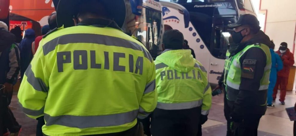 Presencia policial en Oruro