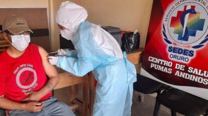 Coberturas de vacunación anticovid en Oruro