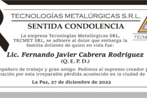 Lic. Fernando Javier Cabrera Rodríguez Q. E. P. D.