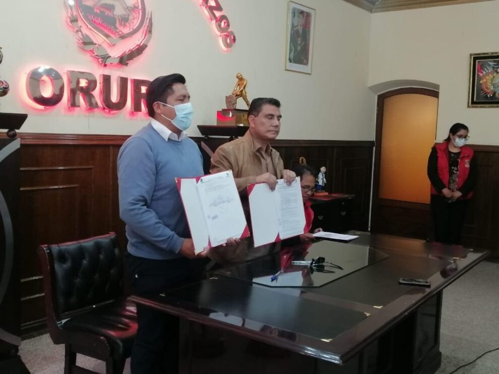 Gobernación y Alcaldía Oruro acuerdan trabajos preventivos