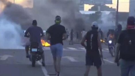 Enfrentamientos en Santa Cruz durante el paro cívico