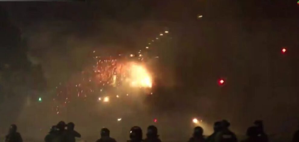 Enfrentamientos entre la Policía y movilizados en Santa Cruz