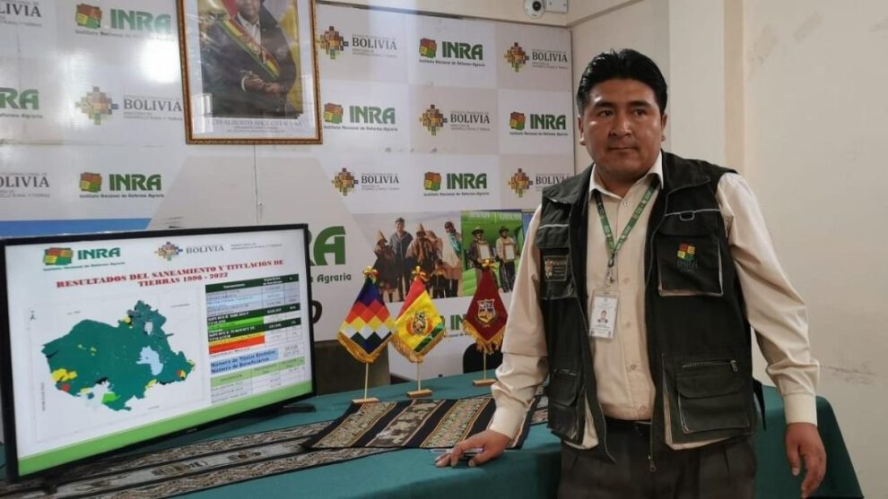 Títulos saneados en Oruro por el INRA