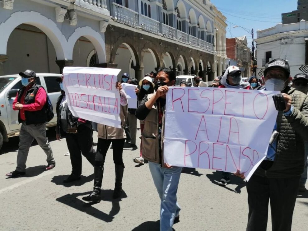 Agresiones a periodistas en Oruro