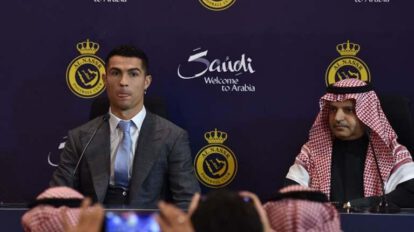 Cristiano Ronaldo tras ser presentado en Al-Nassr