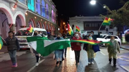 Movilización en apoyo a Santa Cruz por la libertad de Luis Fernando Camacho