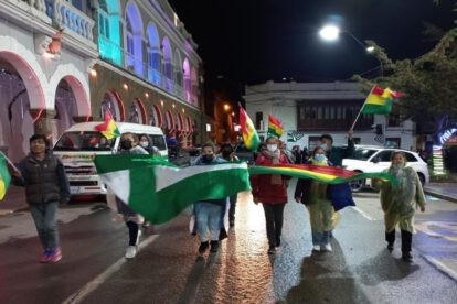 Movilización en apoyo a Santa Cruz por la libertad de Luis Fernando Camacho