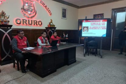 Ejecución del presupuesto institucional en la Gobernación de Oruro