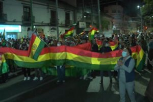 Gran marcha por la democracia y la libertad en Bolivia