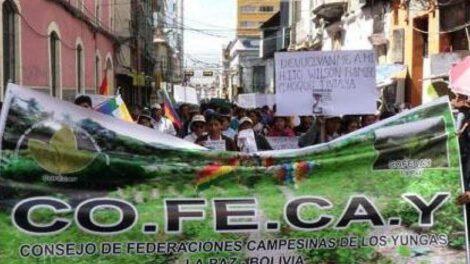 Cofecay marcha para exigir la liberación de sus dirigentes