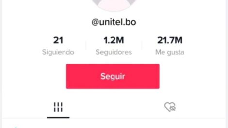 Cuenta de TikTok de Unitel interrumpida por un día