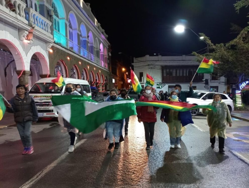 Marchas en Oruro por la libertad y justicia