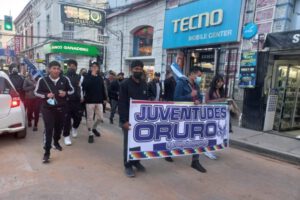 Marchas en Oruro en respaldo al gobierno de Luis Arce