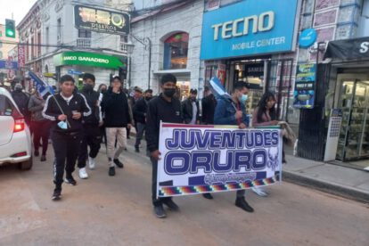 Marchas en Oruro en respaldo al gobierno de Luis Arce