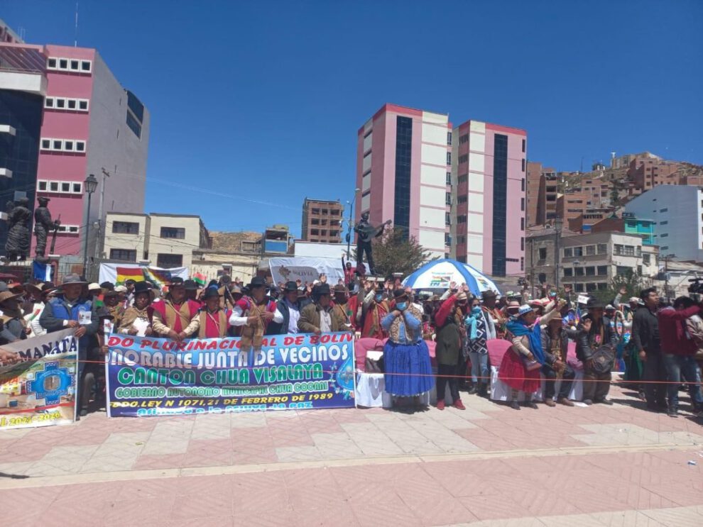 Enlosetado en municipios rurales de Oruro, La Paz y Potosí