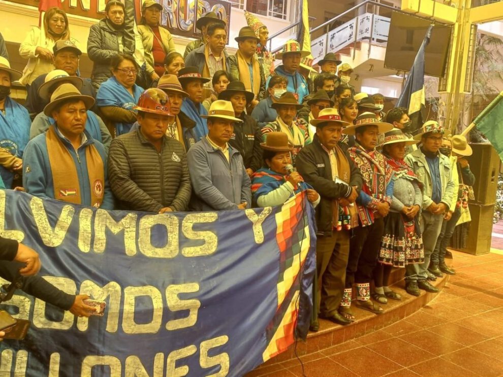 Pacto de Unidad se moviliza pidiendo justicia por Senkata