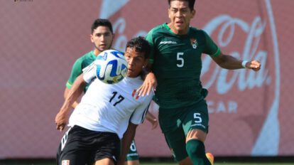 Selección Sub-20 en amistoso contra Perú