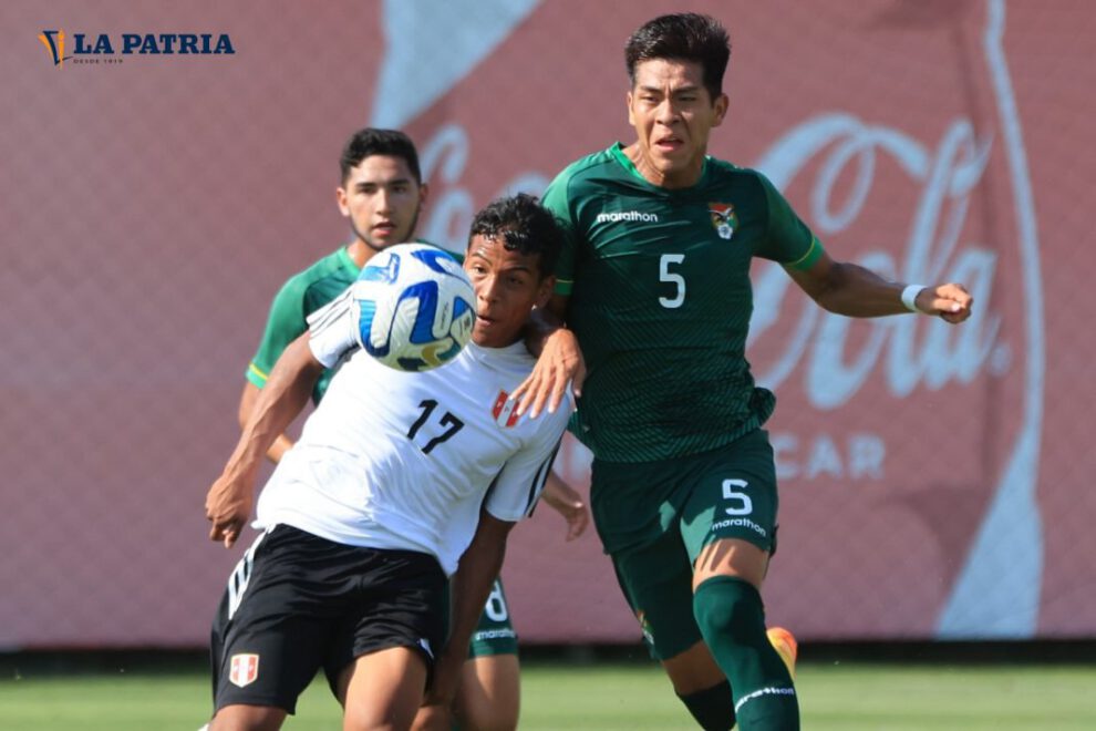 Selección Sub-20 en amistoso contra Perú