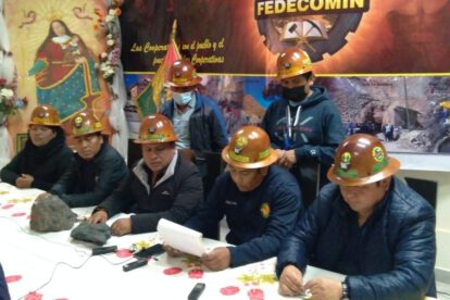 Fedecomin pide 200 ítems de trabajo en Oruro