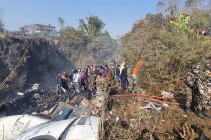 Accidente aéreo en Nepal dejando al menos 68 fallecidos