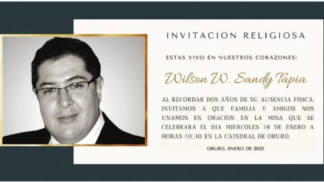 Wilson W. Sandy Tapia invitación religiosa
