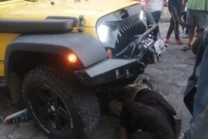 Accidente de tránsito protagonizado por el diputado Jorge Yucra