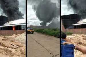 Incendio en el Parque Industrial Latinoamericano