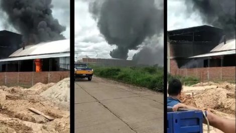 Incendio en el Parque Industrial Latinoamericano