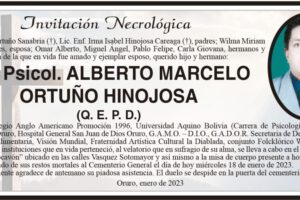 Lic. Psicol. Alberto Marcelo Ortuño Hinojosa Q. E. P. D.