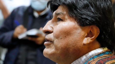Evo Morales en los actos del Día del Estado Plurinacional de Bolivia