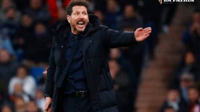 Diego Simeone dirige al Atlético de Madrid