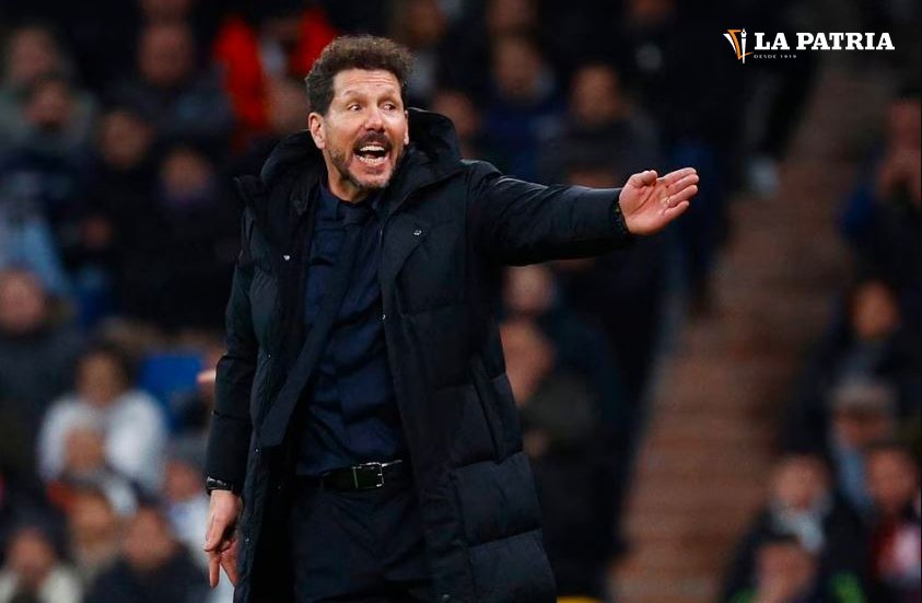 Diego Simeone dirige al Atlético de Madrid