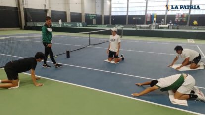 Equipo Bolivia de tenis confía en ganar la serie a Georgia en la Copa Davis
