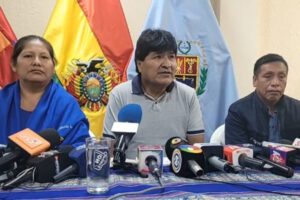 Evo Morales evita hablar sobre el presunto audio filtrado