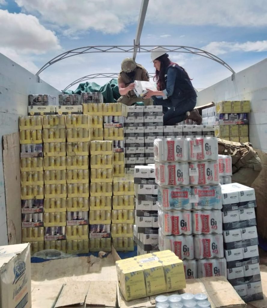 Comiso de bebidas alcohólicas en Oruro