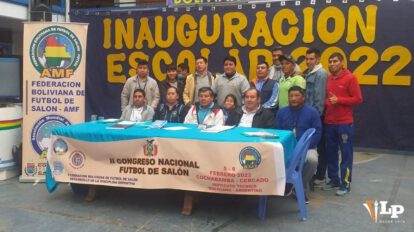 Congreso nacional del fútbol de salón en Oruro