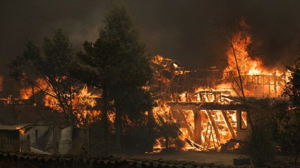 Incendios en Chile afectan a la población de Santa Juana
