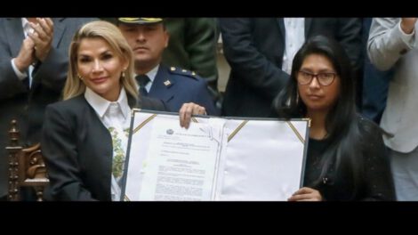 Desconocimiento del mandato de Añez