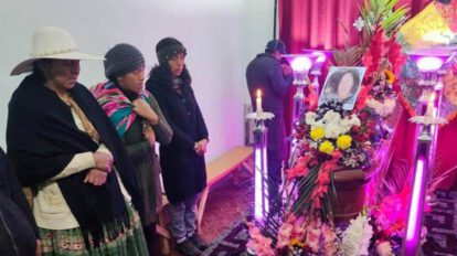 Velorio de una de las víctimas de feminicidio en El Alto