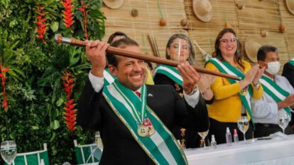 Luis Fernando Camacho en su nombramiento como Gobernador de Santa Cruz