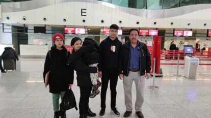 Familia boliviana afectada por el terremoto en Turquía