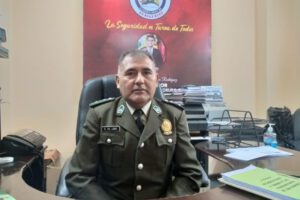 Resguardo de estudiantes en Oruro