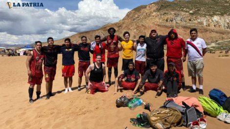 Jugadores del rojinegro en la preparación para la Libobásquet temporada 2023