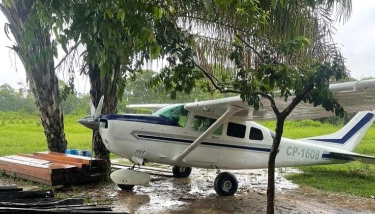 Avioneta incautada en San Borja por la Felcn