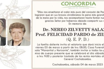 Necrológico Dr. Nereo Zilvetty Salazar